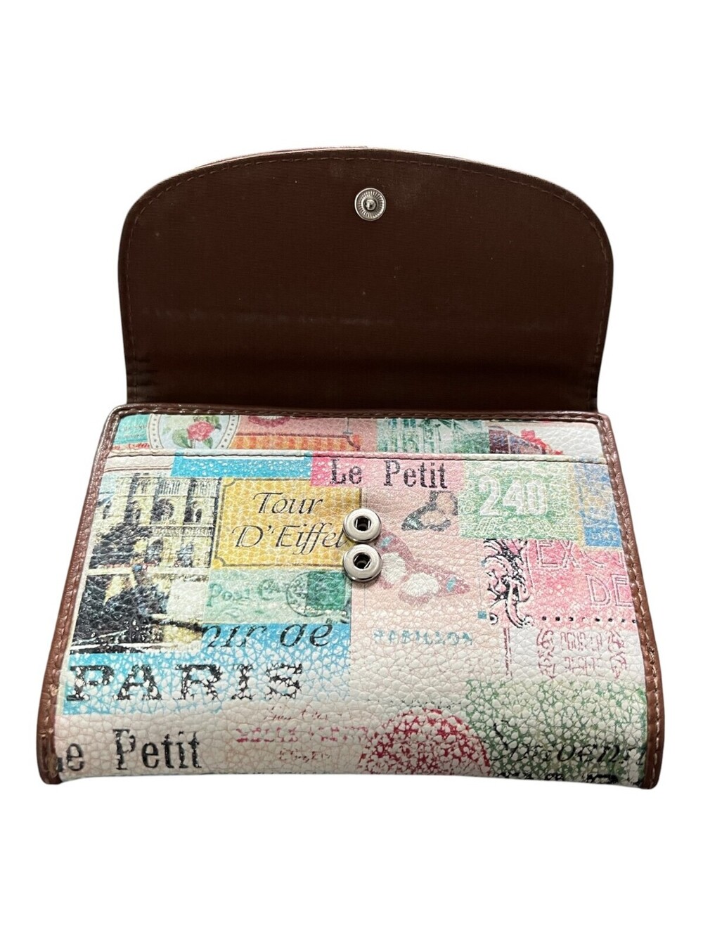 Relic - Paris Print Tri-Fold Wallet Travel Print Faux Leather Organizer - Picture 4 of 7